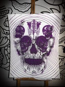 Image of SKULL POSTER PURPLE by TTDRMRT