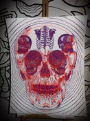 Image of SKULL POSTER PURPLE-FLUO by TTDMRT