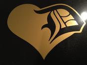 Image of Detroit D Heart Decal