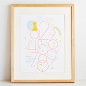 Image of Numbers Print - Girl