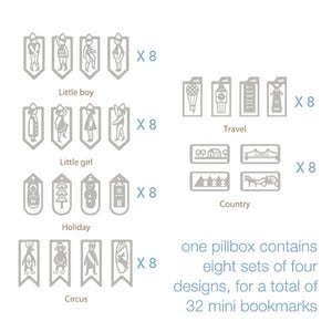 Image of  Iconic Mini Bookmark PillBox Set