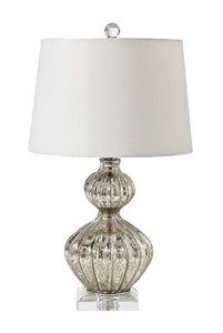 Image of Mercury Glass Ripple Lamp