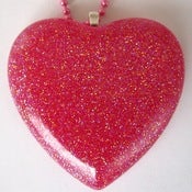 Image of Sweetheart Necklace - Bright Pink