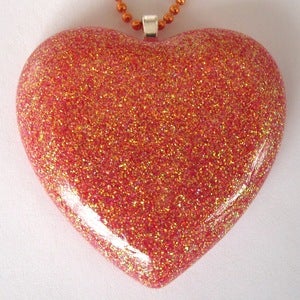 Image of Sweetheart Necklace - Orange