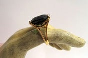 Image of Gorgeous Gold and Emerald Cocktail Ring