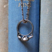 Image of Diamond Anniversary: Ring Pendant - Gunmetal
