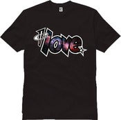 Image of Yote City "1 LOVE" Tee Black "Air Foamposite One Galaxy" Limited Release