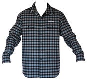 Image of Shex Flannel Shirt - Black Grey Blue