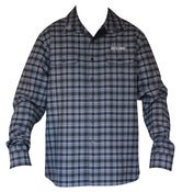 Image of Shex Flannel Shirt - Charcoal Grey White