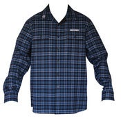 Image of Shex Flannel Shirt - Navy Blue White