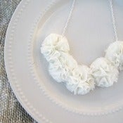 Image of Cream Ruffle Necklace