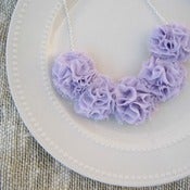 Image of Lilac Ruffle Necklace
