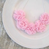 Image of Light Pink Ruffle Necklace