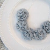 Image of Gray Ruffle Necklace