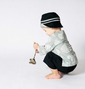 Image of Mint-Ash Paisley Kurta Shirt