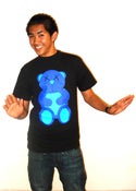 Image of Gary Gummy Bear Tee Black/Blue Color