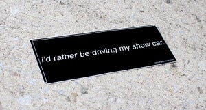 Image of Show Car Bumper Sticker