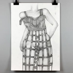 Image of ORIGINAL ARTWORK 'LAMIJA'S DRESS' BY ANNELIE CARLSTRÖM