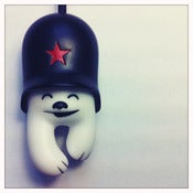 Image of Flying Förtress Key Chain #2 (black) / handmade
