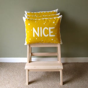 Image of Nice Biscuit Screen Printed Cushion
