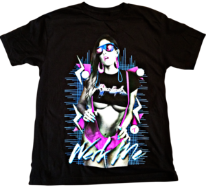 Image of T.I.T.S. x HYPER CRUSH "WERK ME" T-SHIRT BLACK