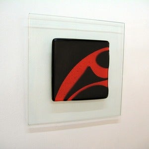 Image of Maori Red Wall Picture 30cm or 50cm