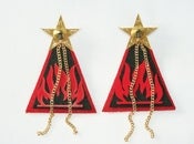 Image of "FIRE" EARRINGS /BOUCLES "FIRE"
