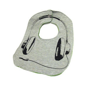 Image of Headphones ) Baby's Bib