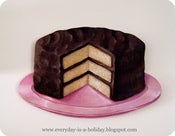 Image of JUMBO Chocolate Layer Cake wood diecut