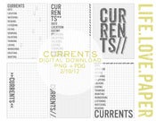 Image of Currents Project Life Journaling Cards Digital Dowload