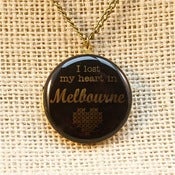 Image of 34 mm Engraved Locket- I lost my heart in..... (insert your city here)
