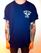 Image of LLMG GIRL - NAVYW/ WHITE PRINT - (by Hugh Sheldon)