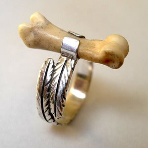Image of Coyote Bone Ring<br/ ><br/ ><br/ >
