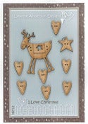 Image of I Love Christmas Button
