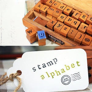 Image of Vintage Alphabet Stamp Sets