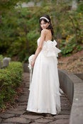 Image of Balloon Back Bow Wedding Dress -The Akina Gown