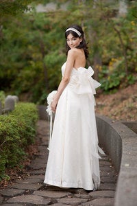 Image of Balloon Back Bow Wedding Dress -The Akina Gown