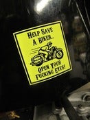 Image of Save a Biker Decal