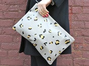 Image of leopard spot clutch