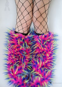 Image of Festival fluffies uv hot pink/blue/lime