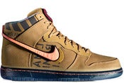 Image of Nike Dunk High Premium QS Galaxy Flight Gold