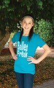 Image of Ballet Freak Block Print T-Shirt Turquoise 