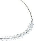 Image of crystal row necklace: clear
