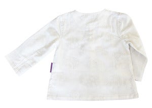 Image of Lily-white Paisley Kurta Shirt