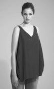 Image of SS2012: Open back raw cut top.
