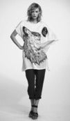 Image of SS2012: Oversized silk T-shirt dress "LUPO".