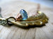 Image of Feather & Teal Quartz Necklace