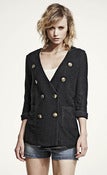Image of SS2012: Preppy navy cardigan with anchor buttons.