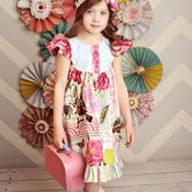 Image of The Butterfly Dress - Flutter Sleeve Dress Pattern with Ruffle Hem Size 2 to 8