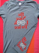 Image of Be Nice Look Twice T-Shirt - Mens Steel Blue
